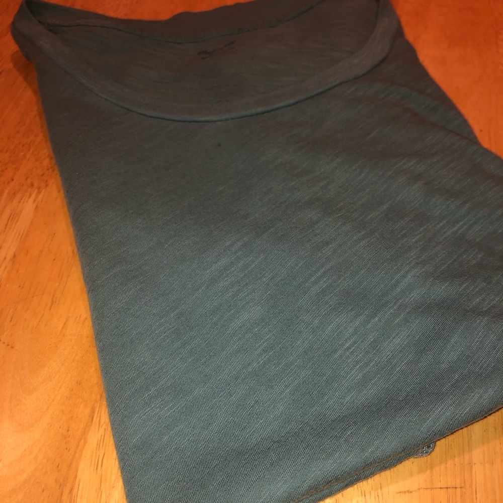 Madewell blue green oversized whisper cotton tank
